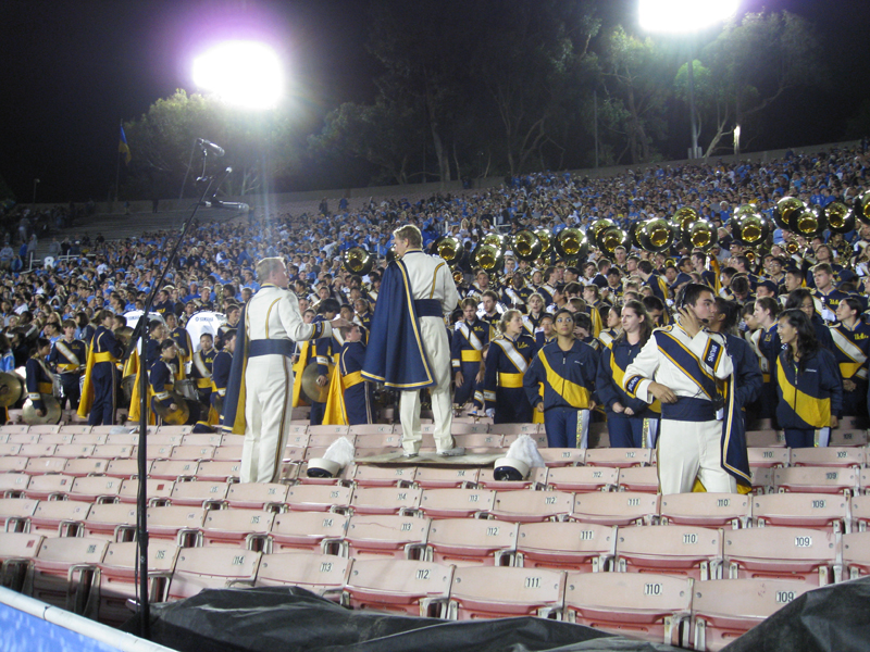 Band in stands, Washington game, September 22, 2007