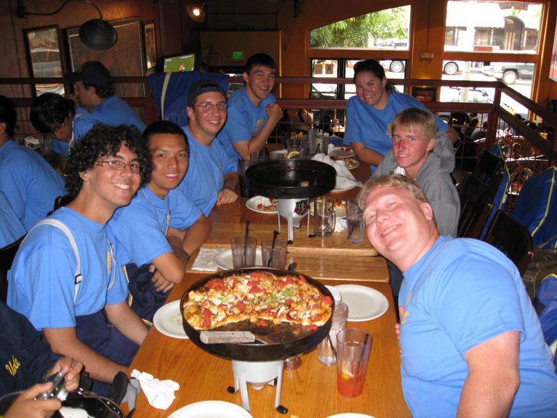 Trombones at BJ's before Washington game, September 22, 2007