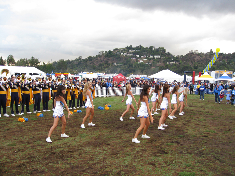 Chancellor's Tent with Dance Team, Washington game, September 22, 2007