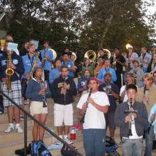 Practice at IM Field steps, Band Camp 2007