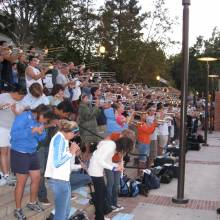 Full Band on IM Field steps, Band Camp 2007