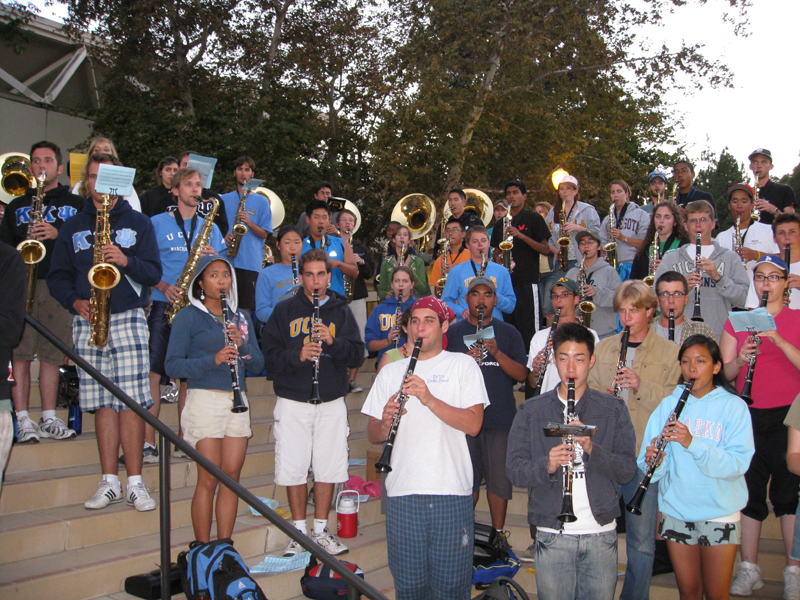 Practice at IM Field steps, Band Camp 2007