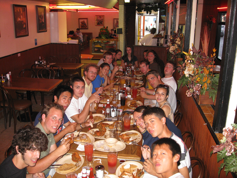 Trombones at Roscoe's, Band Camp 2007