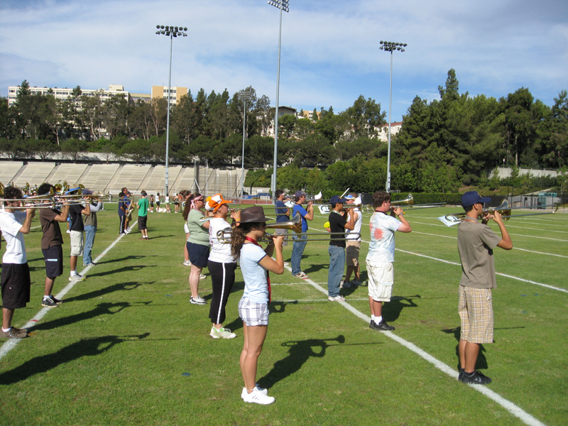 Trombone Marching Block, Band Camp 2007