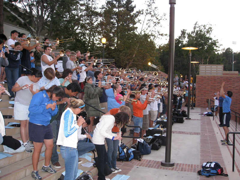 Full Band on IM Field steps, Band Camp 2007