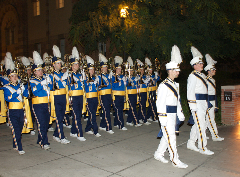 2007-2008 UCLA Marching Band and Color Guard at the 