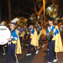 2007-2008 UCLA Marching Band and Color Guard at the 