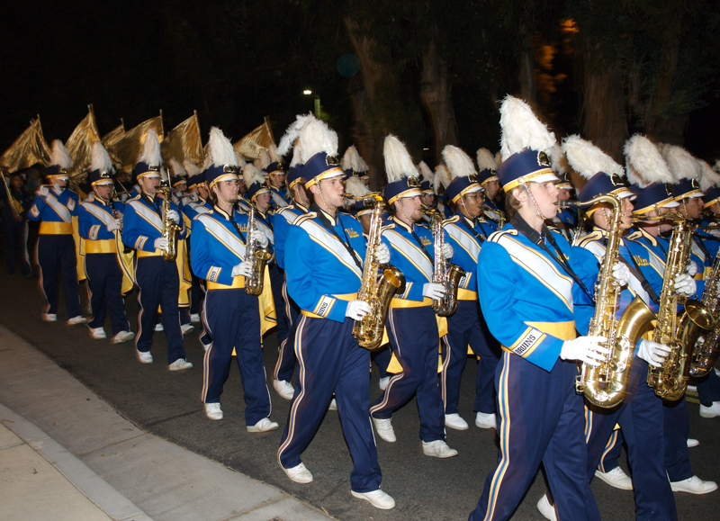 2007-2008 UCLA Marching Band and Color Guard at the 