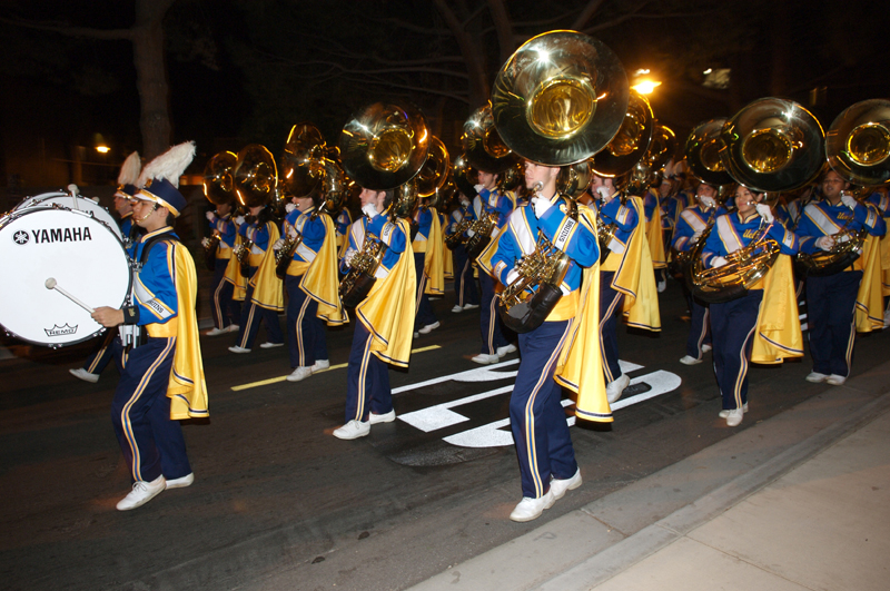 2007-2008 UCLA Marching Band and Color Guard at the 