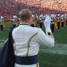 Drum Major Sean Garnreiter, USC game, December 1, 2007