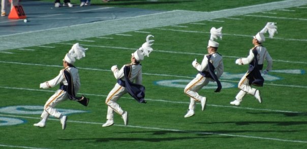 Drum Majors, Run-on during Pregame, USC game, December 6, 2008