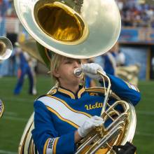 UCLA Athletics - 2008 UCLA Marching Band at football