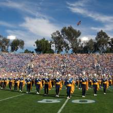 UCLA Athletics - 2008 UCLA Marching Band at football