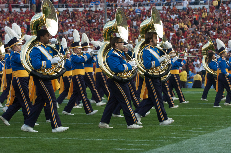 UCLA Athletics - 2008 UCLA Marching Band at football