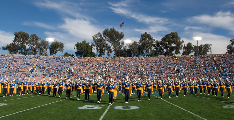 UCLA Athletics - 2008 UCLA Marching Band at football