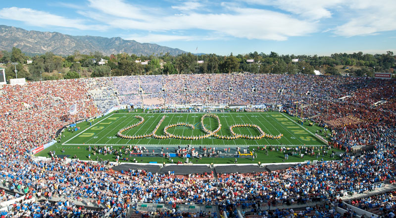 UCLA Athletics - 2008 UCLA Marching Band at football