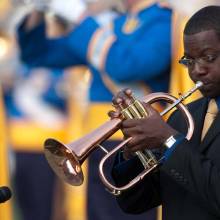 Trumpet soloist Courtney Jones, Arizona State game