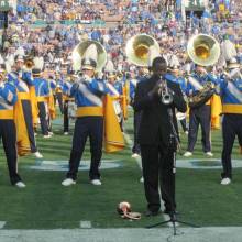 Trumpet soloist Courtney Jones, Arizona State game, November 21, 2009