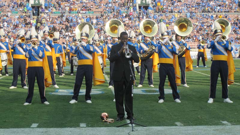 Trumpet soloist Courtney Jones, Arizona State game, November 21, 2009