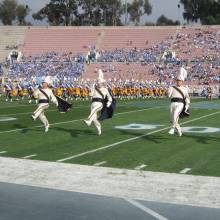 Drum Majors David Cho, Kent Heberer, Keith Kupper, and Andrew Ge