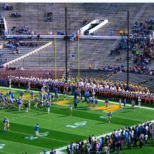 Playing for the team before the game