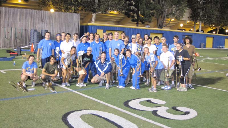 Clinician Andrew Duncan and the Trombone Section, Band Camp 2009