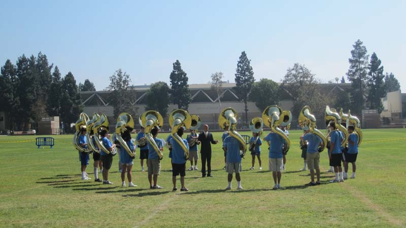 Sousaphone sectional, Band Camp 2009