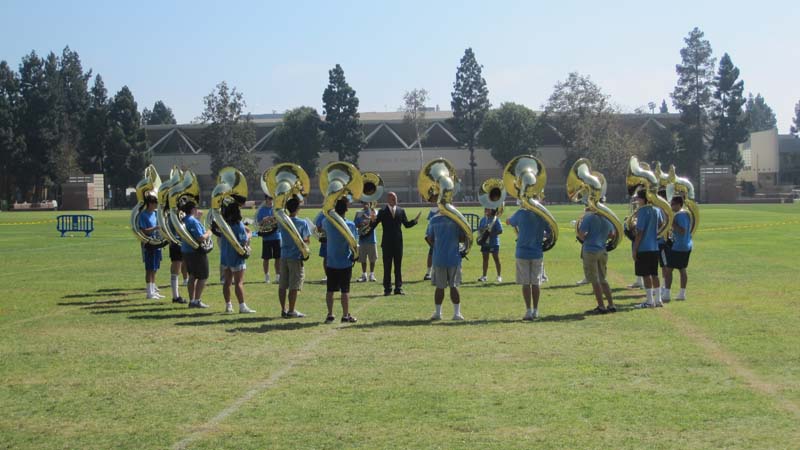 Sousaphone sectional, Band Camp 2009