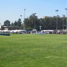 Activities fair on IM field, Band Camp 2009