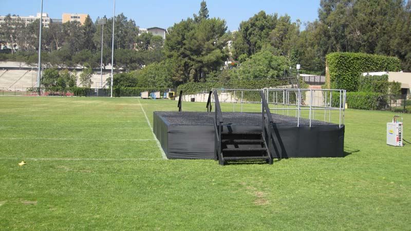 Stage on IM field, Band Camp 2009