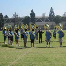 Sousaphone sectional, Band Camp 2009