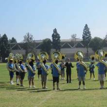 Sousaphone sectional, Band Camp 2009