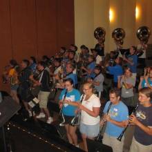 Read-through in Schoenberg Auditorium, Band Camp 2009
