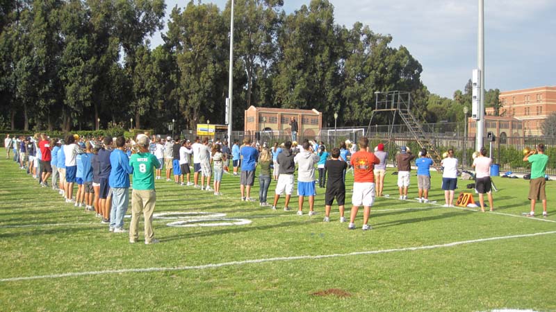 Warming up, Band Camp 2009