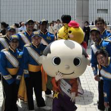 Group with Nagoya Mascot