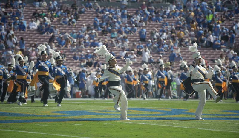 Drum Majors David Cho and Kent Heberer, Run-On, Oregon game, October 10, 2009