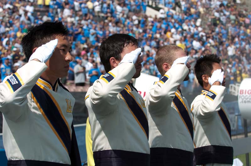 Drum Major salute, Oregon game, October 10, 2009