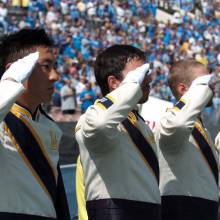 Drum Major salute, Oregon game, October 10, 2009