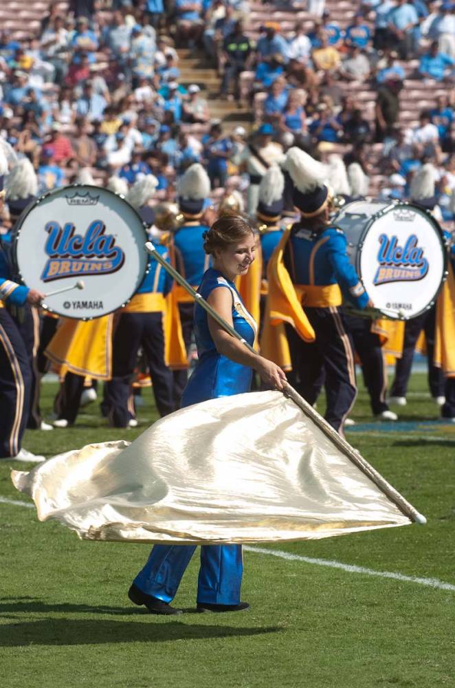 Flags and drums, Oregon game, October 10, 2009