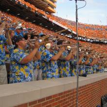 Band in stands, Neyland Stadium, September 12, 2009