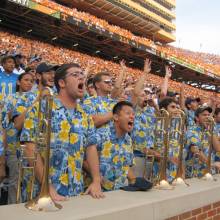 Tennessee goes for it on 4th and goal with two minutes remaining, Neyland Stadium, September 12, 2009 