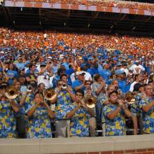 Band in stands, Neyland Stadium, September 12, 2009
