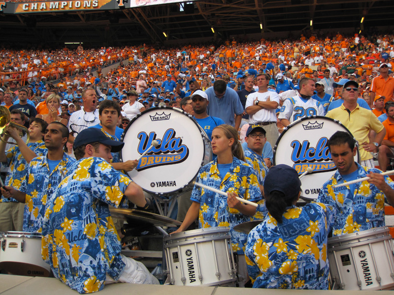 Drums in stands, Neyland Stadium, September 12, 2009