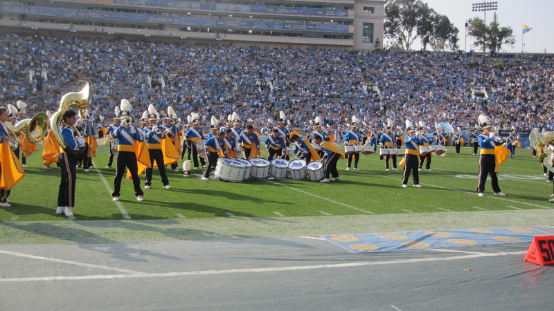 Bass drums, Washington game, November 7, 2009