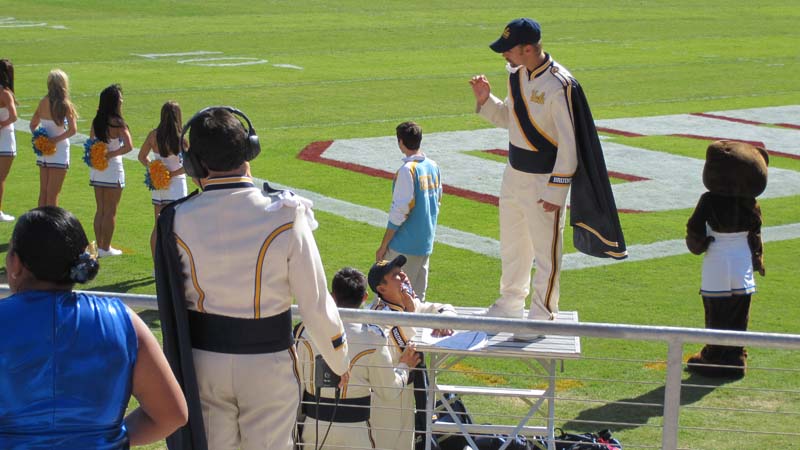 Drum Majors, Stanford game, October 3, 2009