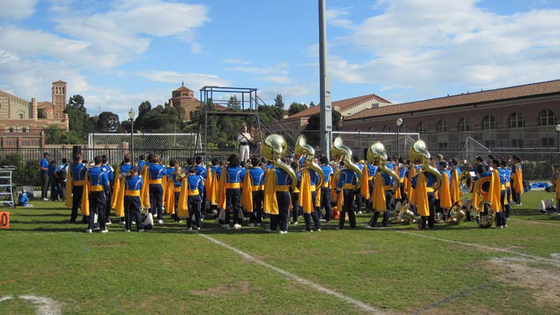 Rehearsal before USC game, November 28, 2009