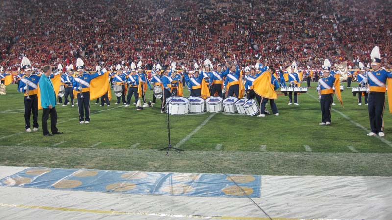 Bass drum feature, USC game, November 28, 2009