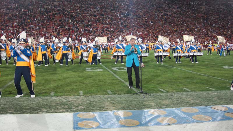 Trumpet soloist Jens Lindemann, USC game, November 28, 2009