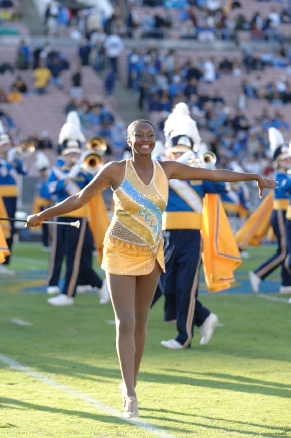 Feature Twirler ReJoyce Green, UCLA vs. Arizona State, November 5, 2011