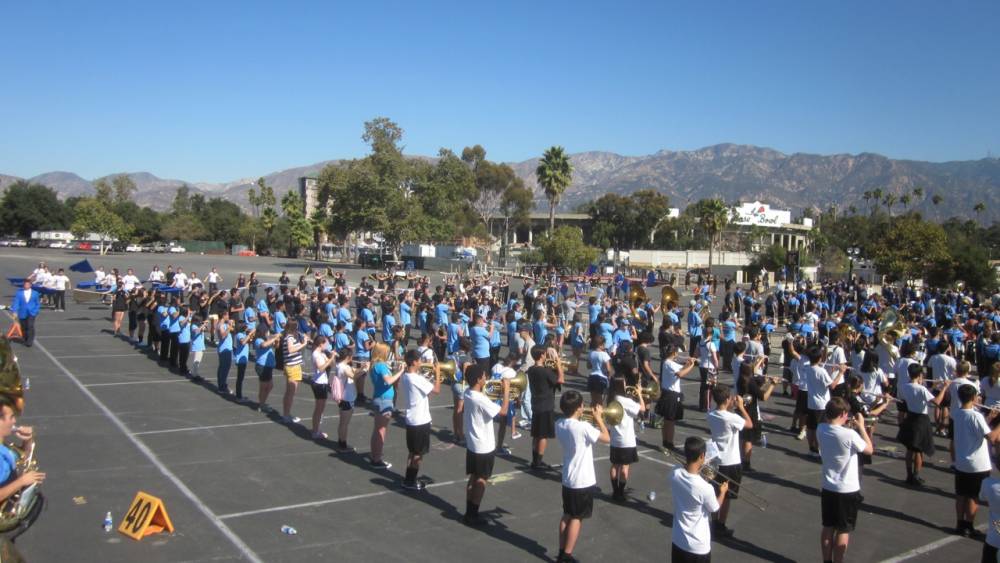 Band Day rehearsal, October 29, 2011